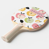 Personalisiertes, Niedliches Apfelmuster Tischtennis Schläger (Vorderseite)