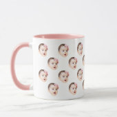 Personalisiertes Niedliches Baby-Face-Foto Tasse (Links)