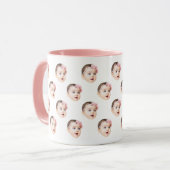 Personalisiertes Niedliches Baby-Face-Foto Tasse (Vorderseite Links)