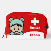 Personalisiertes Niedliches Baby First Aid Kit Bag Waschbeutel (Rückseite)