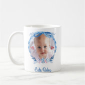 Personalisiertes Niedliches Baby | Modern | Kaffeetasse (Links)