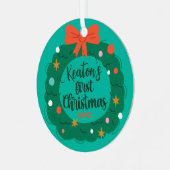 Personalisiertes Niedliches Baby Ornament Aus Metall (Vorderseite links)