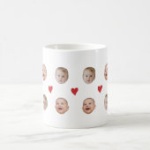 Personalisiertes Niedliches BabyGesicht 2 Fotos Ta Kaffeetasse (Mittel)