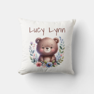 Personalisiertes Niedliches Bären-Cub-Kinderzimmer Kissen