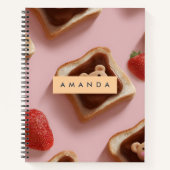 Personalisiertes Niedliches Bärenturmmuster Notizblock (Vorderseite)