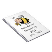 Personalisiertes Niedliches BienenschulNotebook - Notizblock (Rechte Seite)