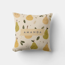 Personalisiertes Niedliches Birnenmuster Kissen