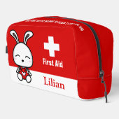 Personalisiertes Niedliches Bunny First Aid Kit Ba Waschbeutel (Rechte Ecke)