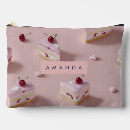 Personalisiertes Niedliches Chery Layer Cake Muste Zubehörtasche (Vorderseite)