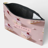 Personalisiertes Niedliches Chery Layer Cake Muste Zubehörtasche (Offen)