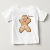 Personalisiertes Niedliches Cookie Baby T-shirt (Vorderseite)