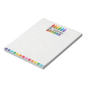 Personalisiertes Niedliches Crayon-Lehrer-Notepad Notizblock (Rotiert)