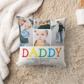 Personalisiertes Niedliches "Daddy"-Foto Collage K Kissen (Blanket)