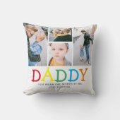 Personalisiertes Niedliches "Daddy"-Foto Collage K Kissen (Front)