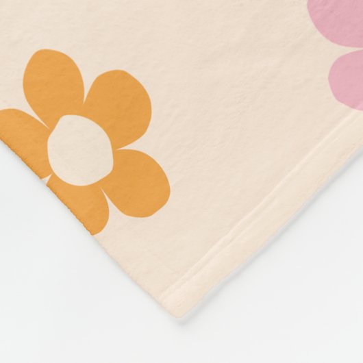 Personalisiertes Niedliches Daisy-Muster Fleecedecke (Ecke)