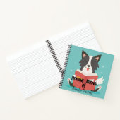 Personalisiertes Niedliches Dog Reading Journal Notizblock (Innenseite)