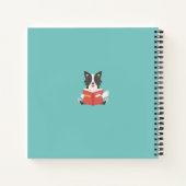 Personalisiertes Niedliches Dog Reading Journal Notizblock (Rückseite)