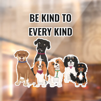 Personalisiertes Niedliches DogPoster Fensteraufkleber