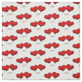 personalisiertes niedliches Ehepaar Stoff (Muster)