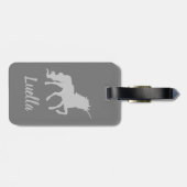 Personalisiertes Niedliches Einhorn Gepäckanhänger (Rückseite horizontal)