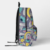 Personalisiertes Niedliches Einhorn-Regenbogenmust Bedruckter Rucksack (Links)