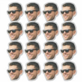 Personalisiertes Niedliches Foto Gesicht 16 Fotos Aufkleber (Vorderseite)