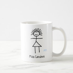 Personalisiertes Niedliches Funny Teacher Strichm Kaffeetasse