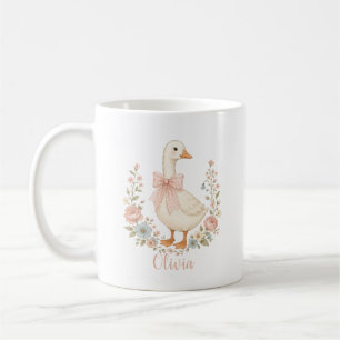 personalisiertes niedliches Gänse-Kinderzimmer-Bab Kaffeetasse