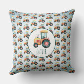 Personalisiertes Niedliches Gelbtrampmuster Kissen (Rückseite)