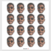 Personalisiertes Niedliches Gesicht Aufkleber (Blatt)