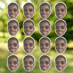 Personalisiertes Niedliches Gesicht Aufkleber