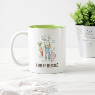 Personalisiertes Niedliches gestopftes Tier Zweifarbige Tasse