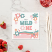 Personalisiertes Niedliches Girl Wild One Party Serviette (Beispiel)