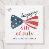 Personalisiertes Niedliches Glück am 4. Juli Geschenkanhänger (Vorderseite)