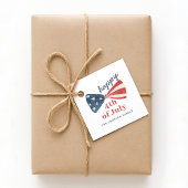 Personalisiertes Niedliches Glück am 4. Juli Geschenkanhänger