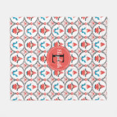 Personalisiertes Niedliches Gnome Weihnachtsgebäck Fleecedecke (Vorderseite (Horizontal))