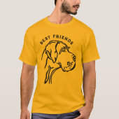 Personalisiertes Niedliches Great Dane Zeichnend T-Shirt (Vorderseite)