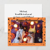 Personalisiertes Niedliches Halloween-Foto Postkarte (Vorne/Hinten)