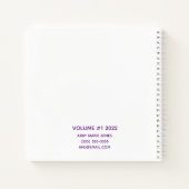 Personalisiertes Niedliches Heart Doodle Sketchboo Notizblock (Rückseite)