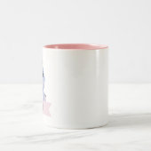 Personalisiertes niedliches Hippo Zweifarbige Tasse (Mittel)