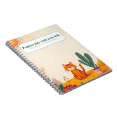 Personalisiertes Niedliches Kawaii Cat Notebook Notizblock (Rechte Seite)