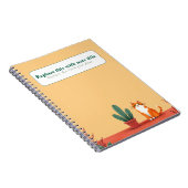Personalisiertes Niedliches Kawaii Cat Notebook Notizblock (Rechte Seite)