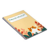 Personalisiertes Niedliches Kawaii Cat Notebook Notizblock (Rechte Seite)
