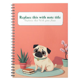 Personalisiertes Niedliches Kawaii Dog Notebook Notizblock