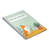 Personalisiertes Niedliches Kawaii Dog Notebook Notizblock (Rechte Seite)