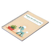 Personalisiertes Niedliches Kawaii Dog Notebook Notizblock (Linke Seite)