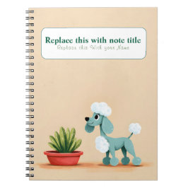 Personalisiertes Niedliches Kawaii Dog Notebook Notizblock
