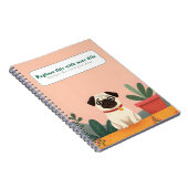 Personalisiertes Niedliches Kawaii Dog Notebook Notizblock (Rechte Seite)