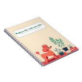 Personalisiertes Niedliches Kawaii Dog Notebook Notizblock (Rechte Seite)