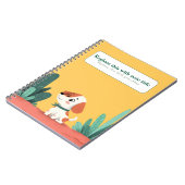 Personalisiertes Niedliches Kawaii Dog Notebook Notizblock (Linke Seite)